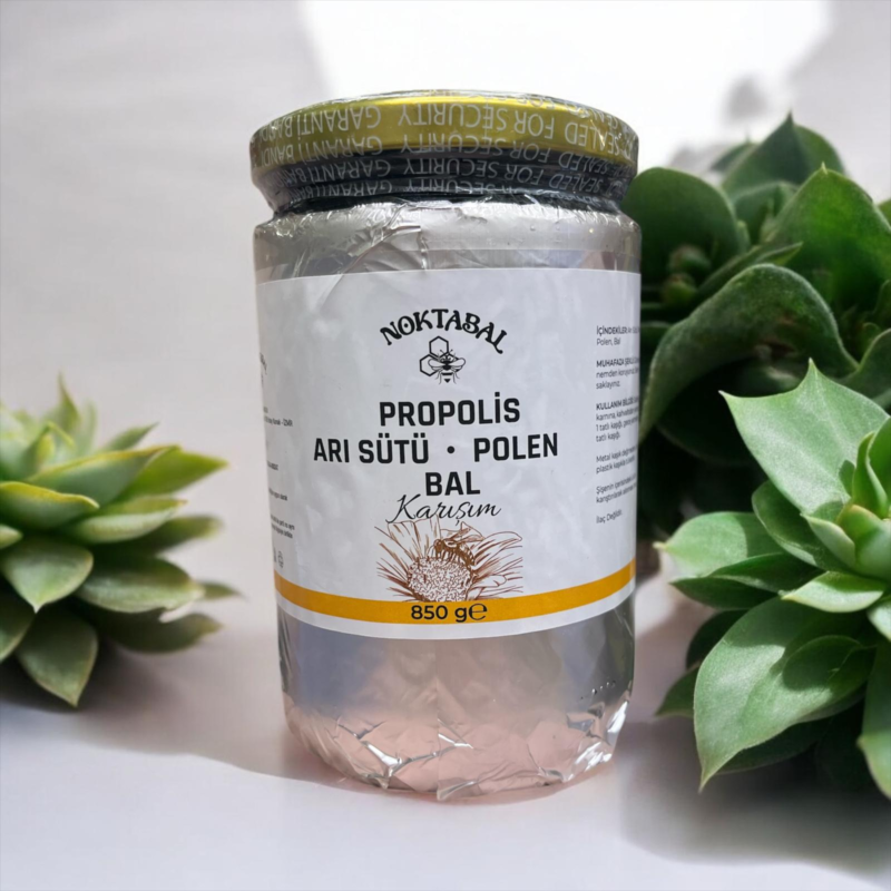 ARI SÜTÜ-PROPOLİS-POLEN-BAL KARIŞIMI (850 GR.)